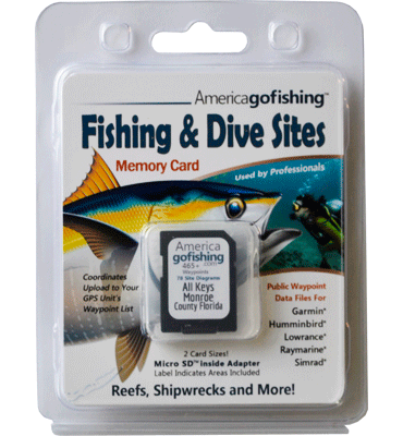 The Keys Fishing and Dive Sites Memory Card