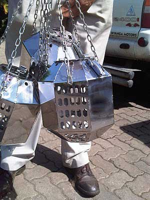 Bait Bombs made from stainless steel on chains