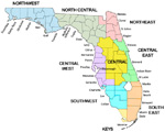 Florida Counties map